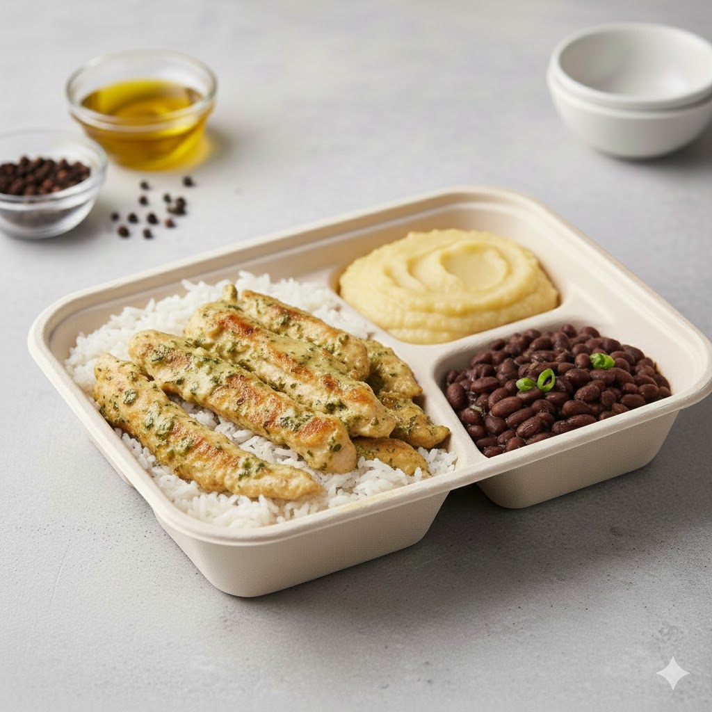 Iscas de frango moído